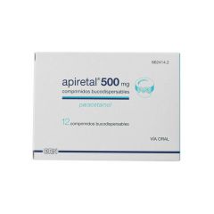 Apiretal 500 mg 12 comprimidos bucodispensables