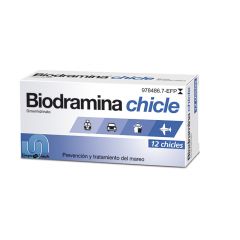 BioDramina 20 mg 12 chicles