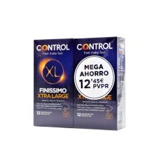 Control Finissimo XL Preservativos Pack Ahorro 12 + 12 u
