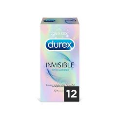 Durex Invisible extra lubricado 12 Preservativos