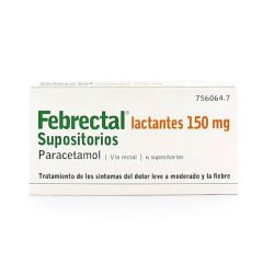 Febrectal lactantes 150 mg 6 supositorios
