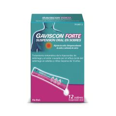Gaviscon forte 12 sobres 10 ml suspensión oral