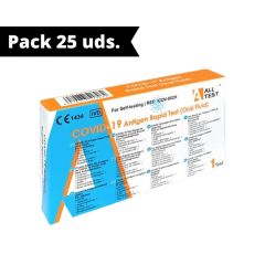 Pack Test Antígenos Oral COVID-19 AllTest 25 Uds