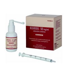 Regaxidil 50 mg/ml solución cutánea 3 frascos 60 ml