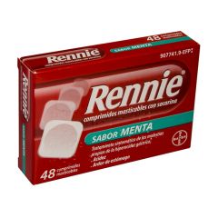 Rennie 48 comprimidos masticables c/ sacarina