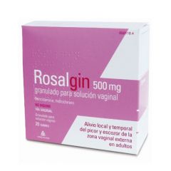 Rosalgin 500 mg granulado solución vaginal 20 sobres