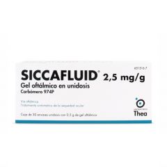 Siccafluid 2.5 mg/g gel oftálmico 30 unidosis de 0.5 g