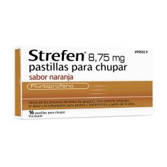 Strefen 8.75 mg 16 pastillas para chupar naranja