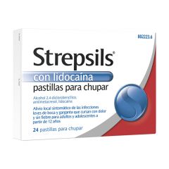 Strepsils lidocaina 24 pastillas para chupar