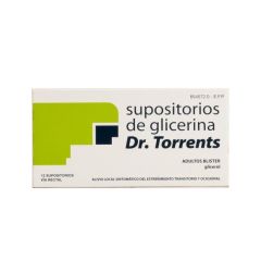 Supositorios glicerina Dr. Torrents adultos 3.27 g 12 u -blister-