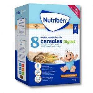 Nutribén papilla 8 cereales Digest efecto bífidus 600 g 