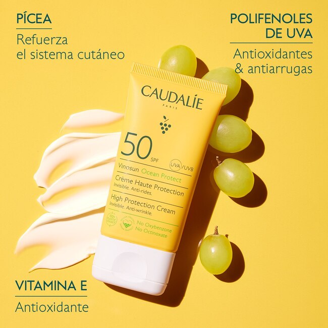 Vinosun Crema Solar SPF50 Caudalie Ingredientes 